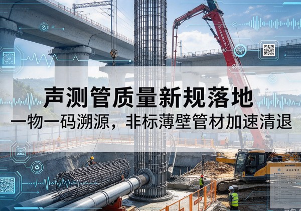 站前声测管质量新规落地，一物一码溯源，非标薄壁管材加速清退