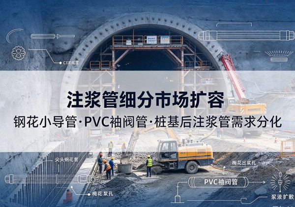站前注浆管细分市场扩容，隧道钢花小导管、PVC 袖阀管、桩基后注浆管需求分化